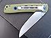Eafengrow EF27 Folding knife, D2 Steel Blade Everyday Carry, Flipper Open, Liner Lock, G10 Handle Pocket Knifes with Clip for Camping Hiking(Green)