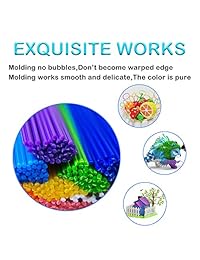 NanHong   Juego de filamentos para bolígrafos 3D PLA de 0.069 in, filamento PLA para bolígrafo 3D de 6 colores brillantes en la oscuridad, filamento para bolígrafos 3D de 18 colores 32 pies