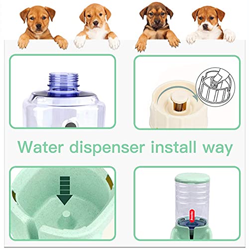 UniqueFit Pets Cats Dogs Automatic Waterer and Food Feeder 3.8 L with 1 Water Dispenser and 1 Pet Automatic Feeder - Image 5