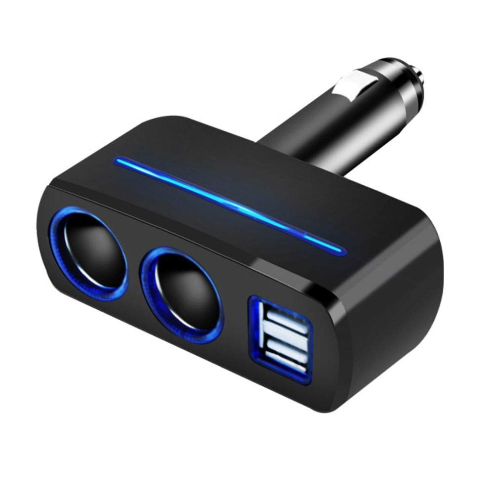 Lisa Bluebell 3.1A double USB car cigarette lighter socket, two point smoke hole car charger