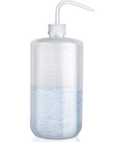 PATIKIL 500ml Wash Bottle, 6pcs Plastic Squeeze Bottle Narrow Mouth Bottle Watering Tools Foam Bottle For Green Soap Cleaning Washing Irrigation, Blue Clear