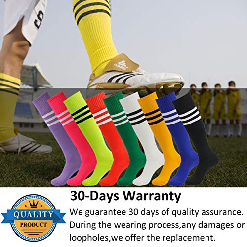 Fasoar Men's Women's Thigh Stockings Over Knee High Boot Socks Birthday Gift Orange 2 Pack - Thumbnail 7