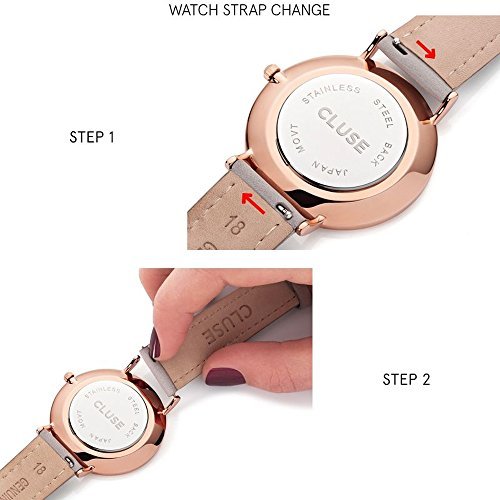 Cluse-Womens-Analogue-Classic-Quartz-Watch-with-Stainless-Steel-Strap-CL50005