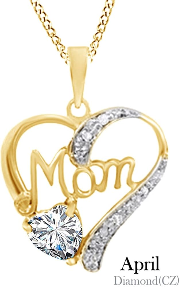 Mothers Day Jewelry Gifts 925 Sterling Silver Cubic Zirconia & White