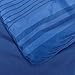 Amazon Brand – Pinzon 7-Piece Bed In A Bag - Full/Queen, Royal Blue Calvin Stripe