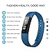 LETSCOM Fitness Tracker HR, Activity Tracker with Step Counter and Calorie Counter Watch Pedometer, Slim Heart Rate Monitor Watch for Kids Women Men