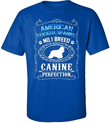 Gifts For American Cocker Spaniel Lovers No 1 Breed Canine - Adult Shirt L Royal