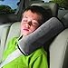 Seat Belt Covers for Kids,Automotive Seat Belt Pads,Plush Soft Headrest,Neck Comfy Support Pillow,Vehicle Seatbelt Cushion,Seat Belt Protector Safety Belt & Strap Shoulder Pad for Baby (Gray)