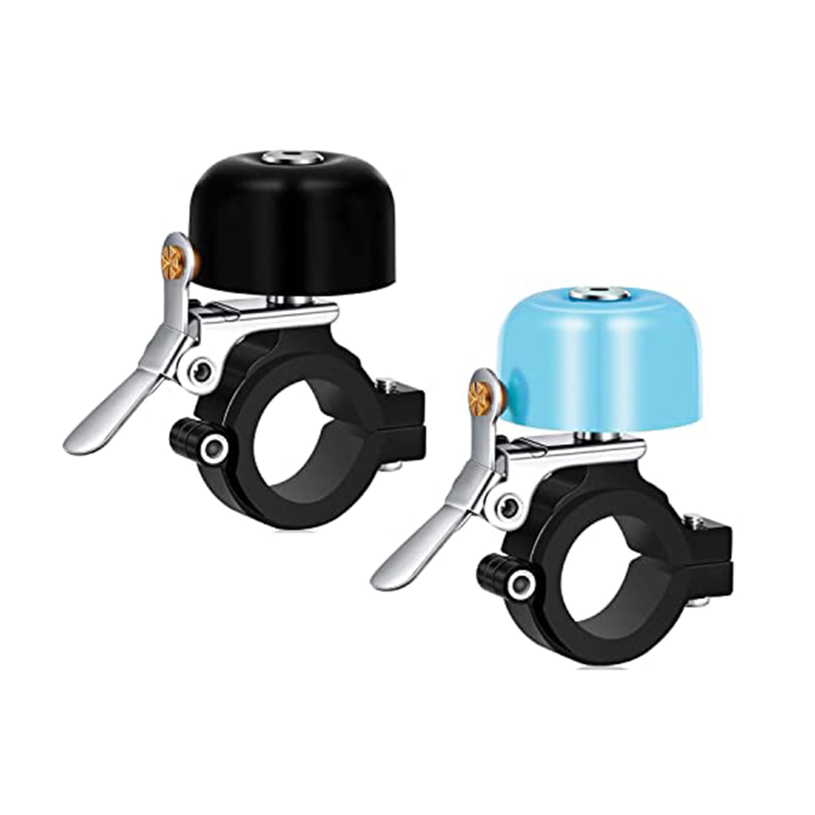 Greallthy Bike Bell, Bike Bells Adults Kids, Full-Metal Bike Bell for 22.2-31.8mm Bicycle Handlebars, 80DB Bicycle Bell, Bicycle Bell 7 Colors 2 Sizes.