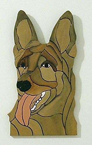 German Shepherd, Wood Sculpture, Wall Art, Pet Memorial