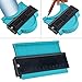 Nydotd Contour Gauge Duplicator - 5 Inch Plastic Profile Copy Gauge Contour Gauge Duplicator Standard Wood Marking Tool Shape Duplicator Copy Irregular Shapes For Perfect Fit and Easy Cutting