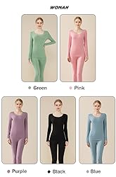 PLUMZJOY Women's Thermal Underwear Sets Ultra Soft