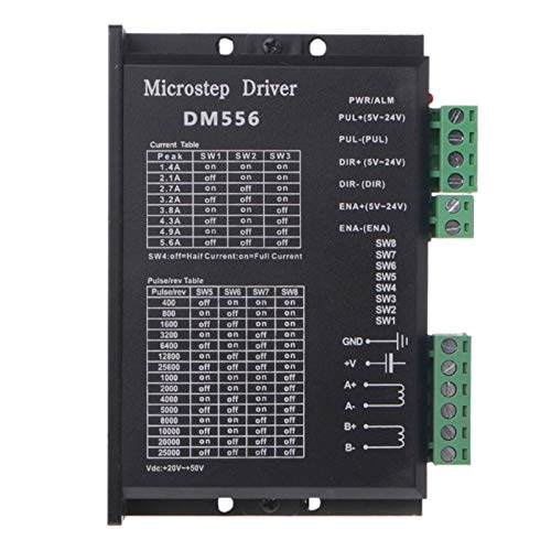 KJKVIVH Digital Stepper Driver, Dm556 Motor Driver is Suitable for Nema 23, Nema 24 and Nema34 Stepper Motors