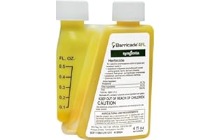 SYNGENTA Barricade 4FL Herbicide Concentrate - Preemergent Weed Control - Long Lasting Broadleaf Weed Prevention for Lawns, Turf Grass, Ornamentals, and More, 4 Fl Oz