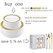 IOOOOO 120 Pieces Gold Plastic Plates, Lace Design Disposable Plates, Plastic Wedding Plates Includes: 60 Dinner Plates 10.25 Inch and 60 Dessert Plates 7.5 Inch