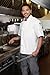 Five Star 18001 Unisex Short Sleeve Chef Jacket Black XL
