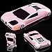 WwwSuppliers New 3D Fast Luxury Race Car Case for Apple iPhone 5 5S SE Kick-Stand Hard Protective Cover (Pink Black & Chrome)