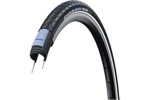 Schwalbe Marathon Racer 20x1.50 Hybrid Clincher Tire with Addix Green Compound, RaceGuard Puncture Protection, Reflex Reflect