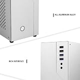 Lodokdre Mini ITX Aluminum HTPC Office Desktop PC Case Single Slot PCIE Silver view 6
