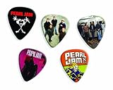 Pearl Jam 5 Loose Playable Guitar Picks Plectrums Medium Gauge Set #A