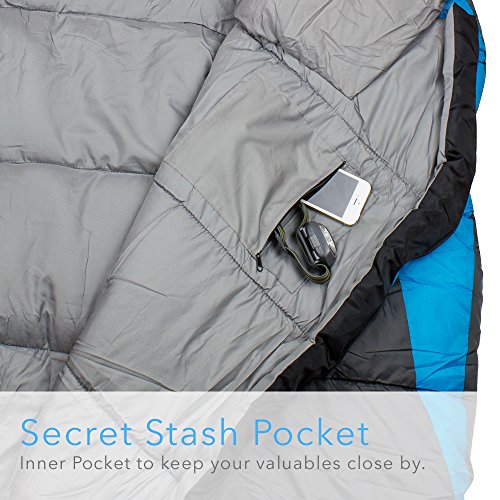 MEKKAPRO Three Season Ultra Lightweight Mummy Sleeping Bag +20°F - SEQUOIA Compact Camping Hiking Backpacking - Thumbnail 2
