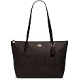 COACH Signature PVC Zip Tote