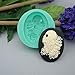 Findings Stop Brand Silicone Mold Cosplay Skeleton Cameo Flexible for Crafts, Jewelry, Resin, Scrapbooking, Polymer Clay