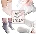 EPEIUS Baby-Girls Non Slip Ruffle Frilly Ankle Socks Pointelle (Pack of 3) Mixed M 1-3 Years