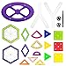 Best Choice Products 254-Piece Clear Multi Colors Magnetic Tiles Educational STEM Toy Building Set w/ Car & Carrying Bag