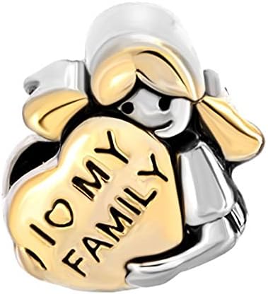 Family and Friends Charms Family Charm Bracelet Jewelry Boy and Girl Charms for Mom Charm Necklace Birthstone