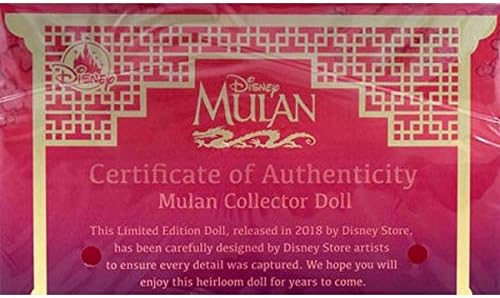 mulan 20th anniversary doll