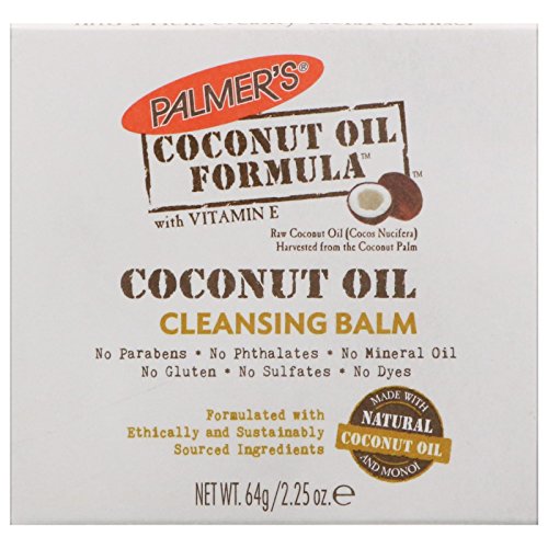 Palmer's Coconut Oil Formula, Coconut Monoi Facial Cleansing Balm and Makeup Remover, 2.25 Ounces