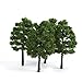 20pcs Plastic Model Trees Train Railroad Scenery 1:100 Dark Green