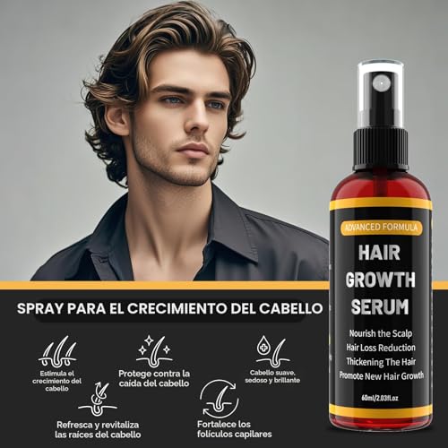 Hair Growth Serum Spray for Men/Women, Accelerate Hair Growth, Prevent Hair Loss, with Biotin & Rosemary for Hair Growth Oil