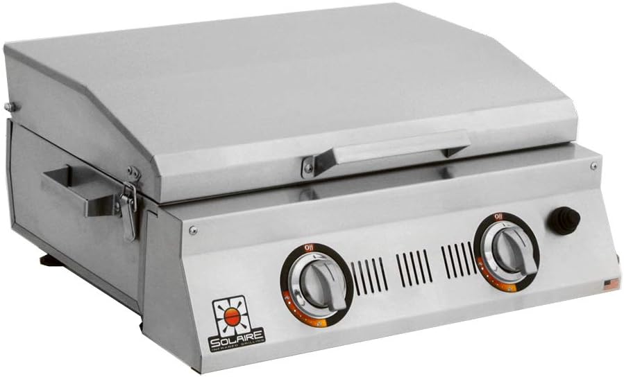 review Solaire SOL-AA23A-LP Double Burner Tabletop Infrared Propane Gas Grill, Stainless Steel