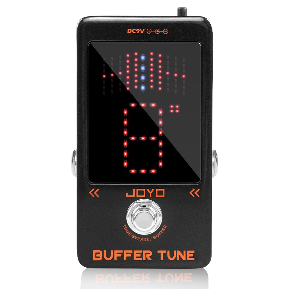 JOYO Buffer Tuner Pedal Built-in Buffer with Accurate Tuning and LED Screen for Electric Bass Guitar Effects (Buffer Tune JF-19) — image 1