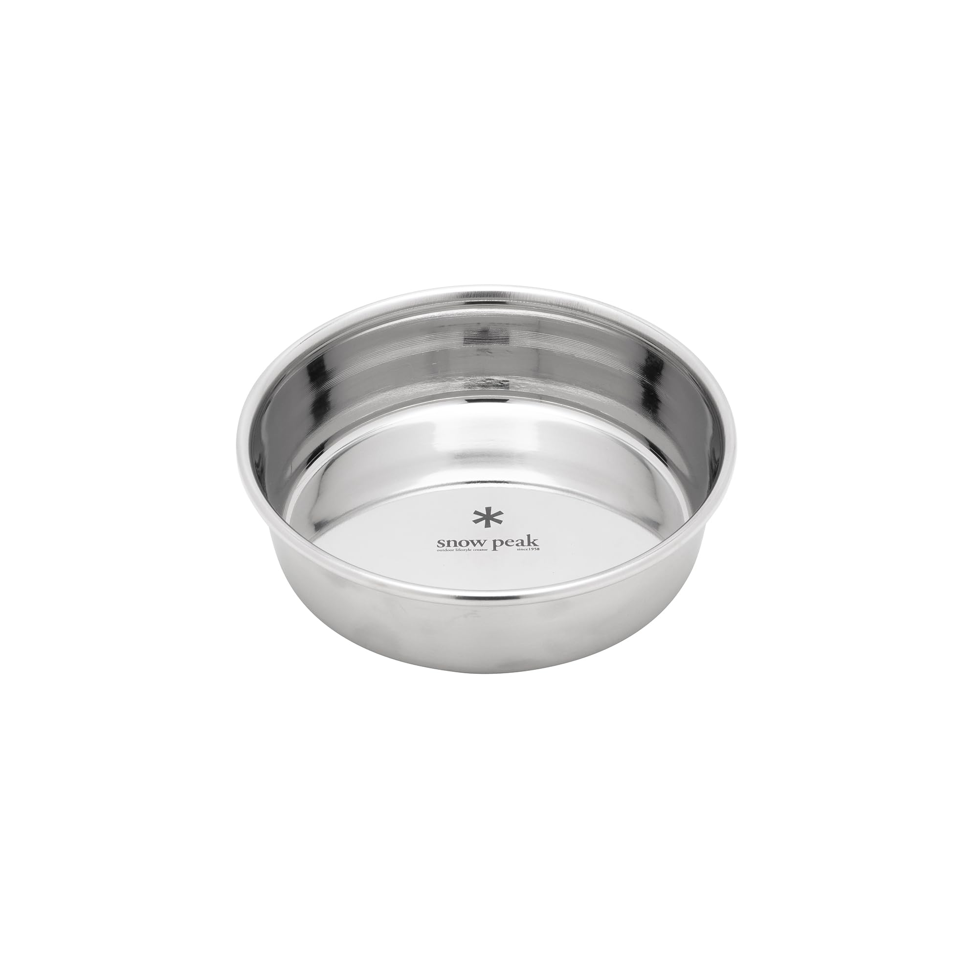 Snow Peak Dog Bowl M, Stainless Steel, 730ml Lightweight bowl for home, camping & outdoors