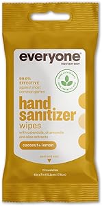 Everyone Coconut Lemon Hand Sanitizer Wipes, 15 CT