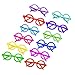 BESTOYARD Plastic Wizard Glasses Kids Cute Glasses Frame Without Lenses for Birthday Halloween Costume Party Supplies Pack of 12 （Random Color）