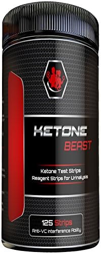 Ketone Beast - Ketone Test Strips. Test Levels of Ketones Fat Burning Dieters, &amp; Low Carb. Perfect For Ketogenic, Diabetic, Atkins or Paleo Diet for Weight Loss &amp; Summer Fitness Plans