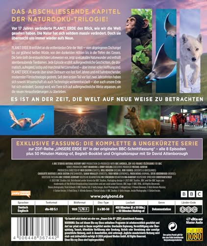 PLANET ERDE III - bekannt auch als ZDF-Reihe "Unsere Erde III" [Blu-ray] thumbnail 2
