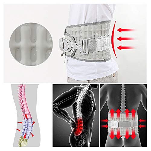 Back Brace Lumbar Support Belt Adjustable Compression & Breathable Back Massage for Driving, Posture and Work, one Size for 29 inches to 49 inches Waists