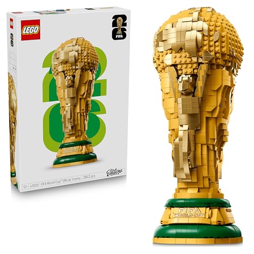 Editions Trophée Officiel de la Coupe du Monde de la FIFA - Jouet 3D - Maquette DIY avec Minifigurine Collector - Cadeau Football pour Garçon, Fille dès 12 Ans ou Adulte Fan de Sport 43020
