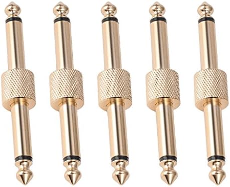 QOOKR 1/4" Pedal Coupler Guitar Effects Pedal to Pedal Connector (5 Pack)