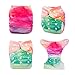 ALVABABY Pocket Cloth Diapers Reusable Washable Adjustable One Size One Pack with 2 Inserts YD89