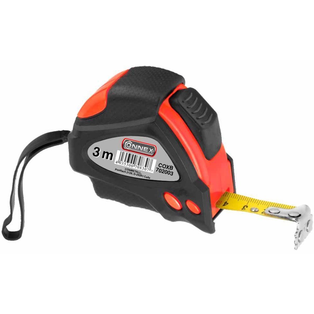 Connex COXB702003 Tape Measure, Multi-Colour, 3/16 mm