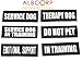 Albcorp Reflective Do Not Pet Patches with Hook Backing for Service Animal Vests /Harnesses Large (6 X 2) Inch