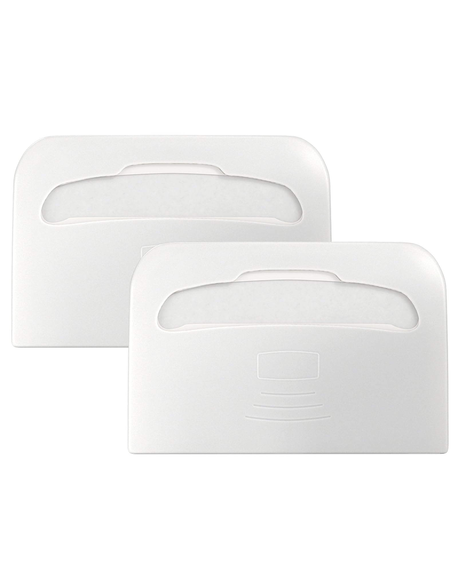 Photo 1 of Commercial Toilet Seat Cover Dispenser Wall Mount (2-Pack), White Half-Fold Toilet Seat Cover Holder for Bathroom/Restroom