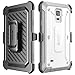 Samsung Galaxy Note 4 Case, SUPCASE [Heavy Duty] Belt Clip Holster Case for Galaxy Note 4 [Unicorn Beetle PRO Series] Full-body Rugged Hybrid Protective Cover with Built-in Screen Protector (White/Gray), Dual Layer Design + Impact Resistant Bumper