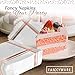 Fanxyware Rose Gold on White Cocktail Napkins - 100 Pack, 5